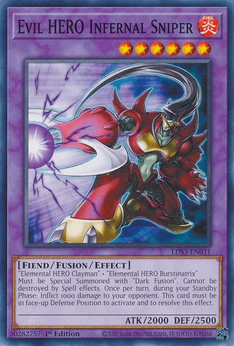 Evil HERO Infernal Sniper [LDS3-EN031] Common - for just $0.10! 