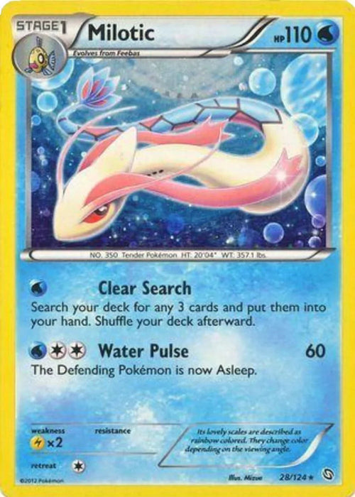 Milotic (28/124) (Cosmos Holo) [Black & White: Dragons Exalted] - for just $1.35! 
