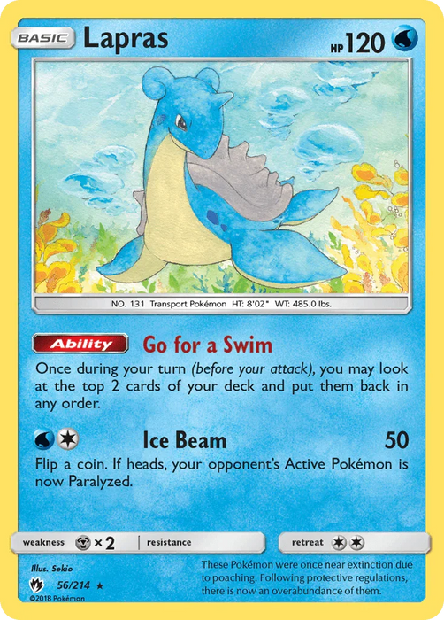 Lapras (56/214) [Sun & Moon: Lost Thunder] - for just $1.05! 
