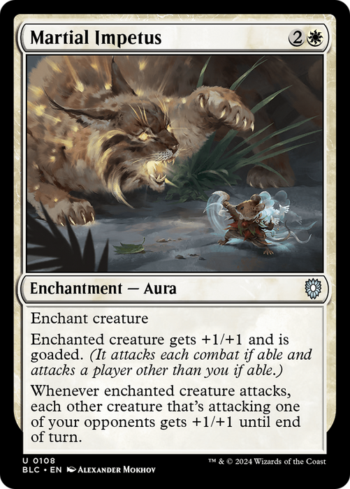 Martial Impetus (BLC-108) - Bloomburrow Commander - for just $0.07! 
