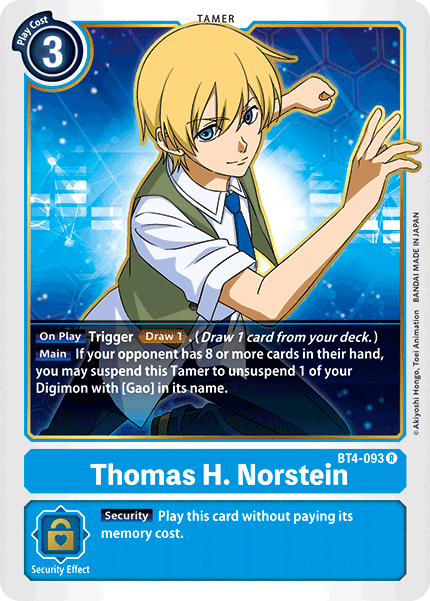 Thomas H. Norstein [BT4-093] [Great Legend] - Just $0.09! Shop now at Retro Gaming of Denver