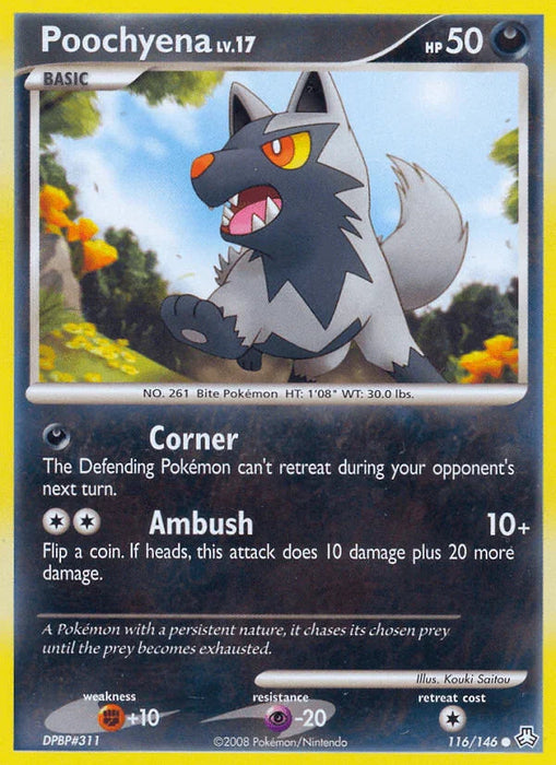 Poochyena (116/146) [Diamond & Pearl: Legends Awakened] - for just $0.25! 