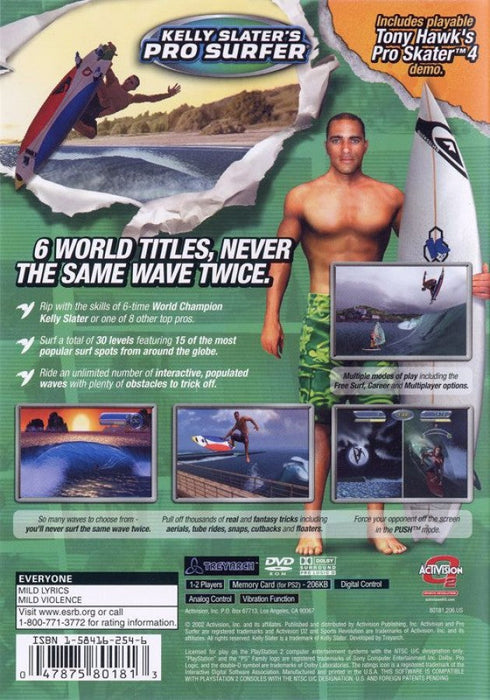 Kelly Slater's Pro Surfer – PlayStation 2 (PS2) - for just $9.99! 