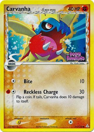 Carvanha (61/110) (Delta Species) (Stamped) [EX: Holon Phantoms] - for just $9.10! 