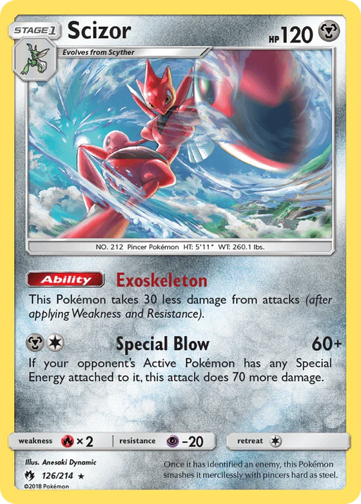 Scizor (126/214) [Sun & Moon: Lost Thunder] - for just $1.45! 