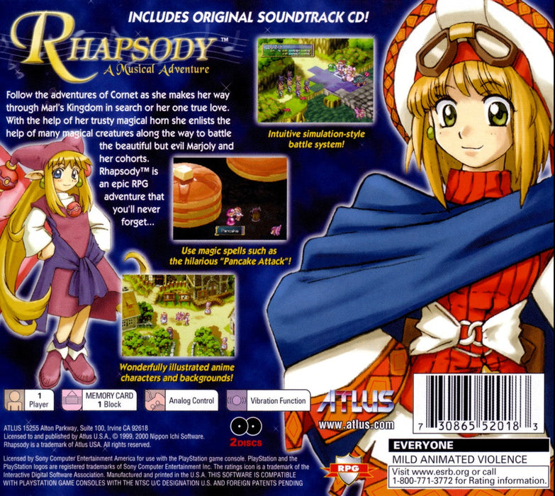 Rhapsody: A Musical Adventure – PlayStation 1 (PS1) - for just $74.99! 