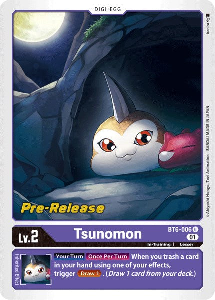 Tsunomon [BT6-006] [Double Diamond Pre-Release Cards] - Just $0.70! Shop now at Retro Gaming of Denver