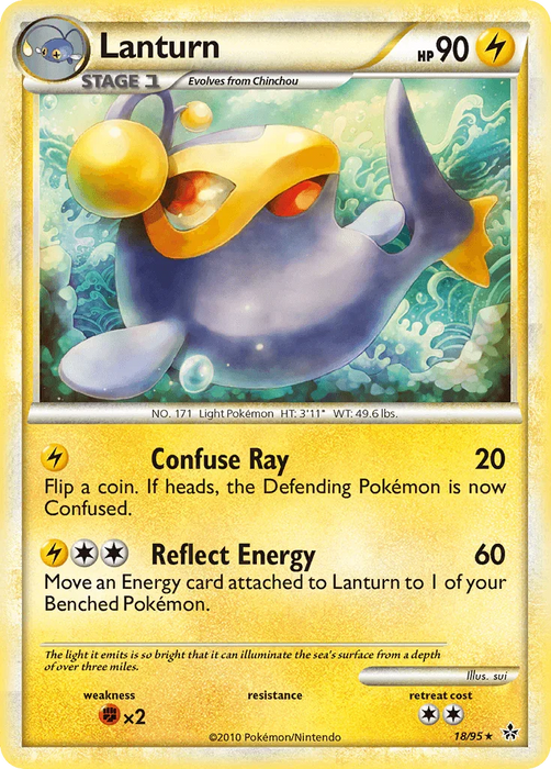 Lanturn (18/95) [HeartGold & SoulSilver: Unleashed] - for just $0.35! 