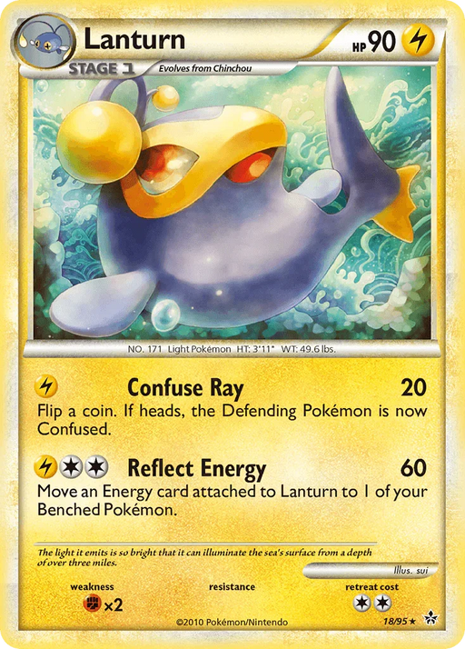 Lanturn (18/95) [HeartGold & SoulSilver: Unleashed] - for just $0.40! 