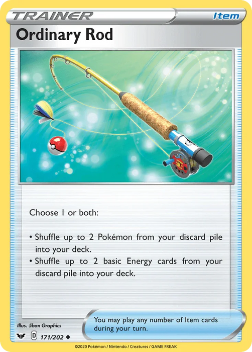 Ordinary Rod (171/202) [Sword & Shield: Base Set] - for just $0.10! 