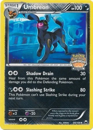 Umbreon (60/108) (Regional Championship Promo Staff) [Black & White: Dark Explorers] - for just $580! 