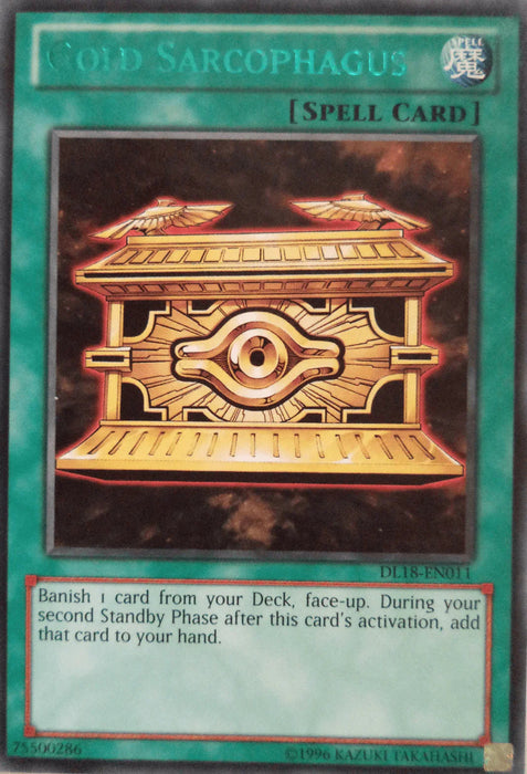 Gold Sarcophagus (Green) [DL18-EN011] Rare - for just $5.20! 