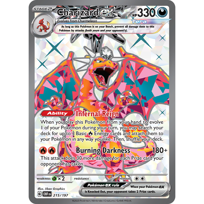 Charizard ex (215/197) [Scarlet & Violet: Obsidian Flames] - Just $4.40! Shop now at Retro Gaming of Denver