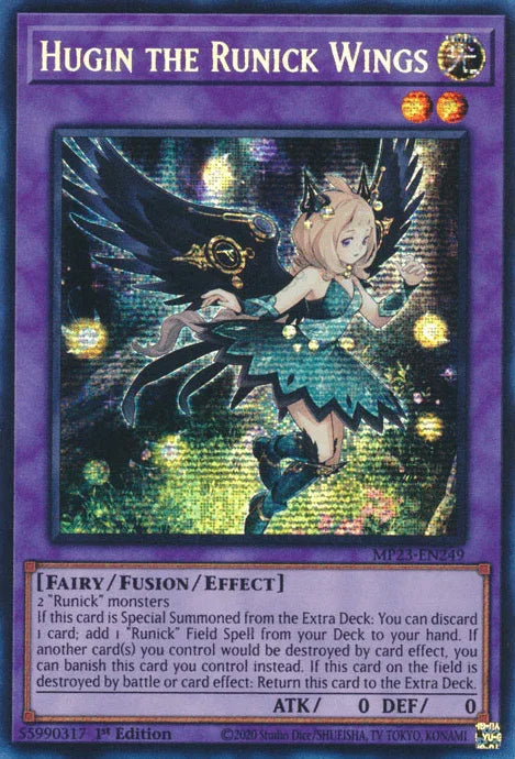 Hugin the Runick Wings [MP23-EN249] Prismatic Secret Rare - for just $0.60! 