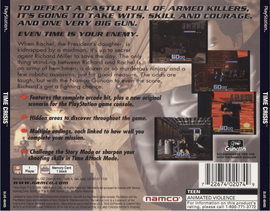Time Crisis – PlayStation 1 (PS1) - for just $20.99! 