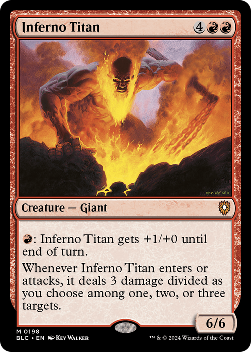 Inferno Titan (BLC-198) - Bloomburrow Commander - for just $0.10! 