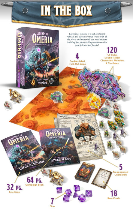 Legends of Omeria Starter Set - D&D 5th Edition Compatible - for just $94.99! 
