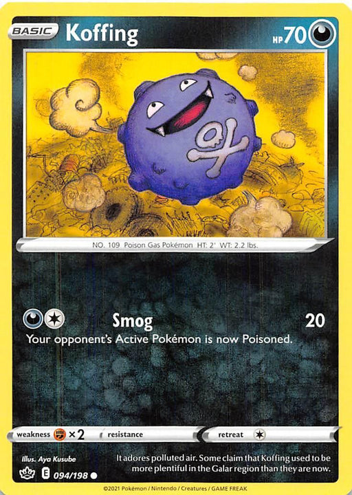 Koffing (094/198) [Sword & Shield: Chilling Reign] - for just $0.10! 