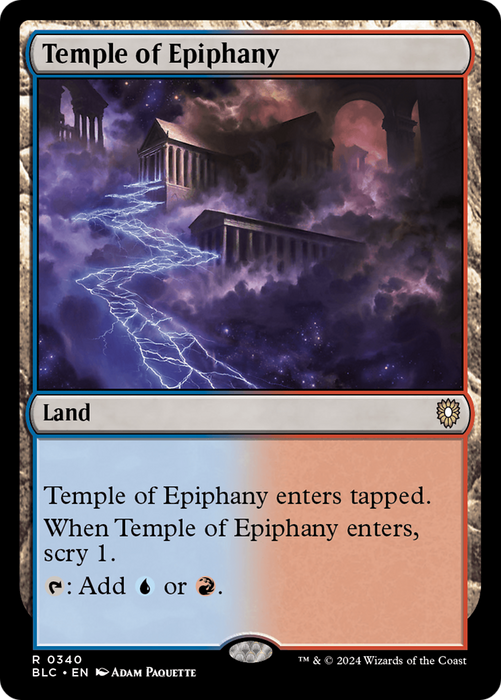 Temple of Epiphany (BLC-340) - Bloomburrow Commander - for just $0.09! 
