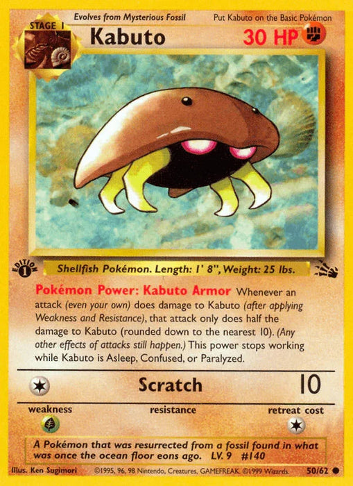 Kabuto (50/62) [Fossil 1st Edition] - for just $0.40! 