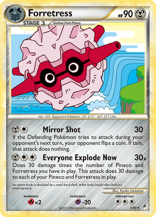 Forretress (5/95) [HeartGold & SoulSilver: Call of Legends] - for just $1.35! 