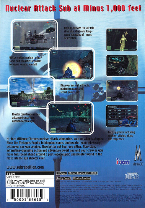 Sub Rebellion – PlayStation 2 (PS2) - for just $0! 