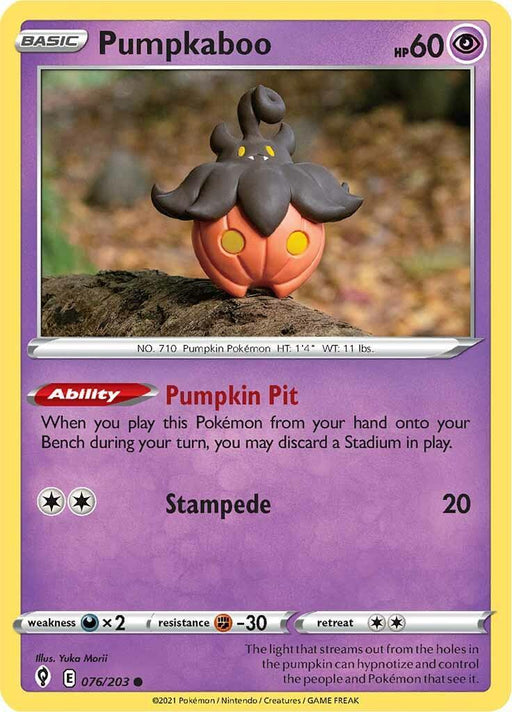 Pumpkaboo (076/203) [Sword & Shield: Evolving Skies] - for just $0.10! 