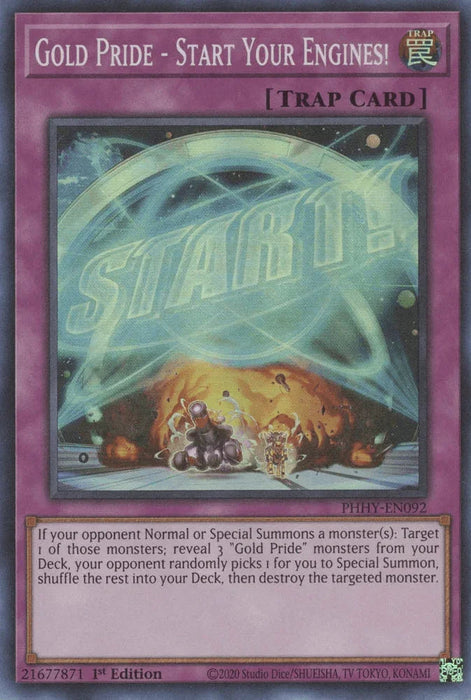 Gold Pride - Start Your Engines! [PHHY-EN092] Super Rare - for just $0.10! 