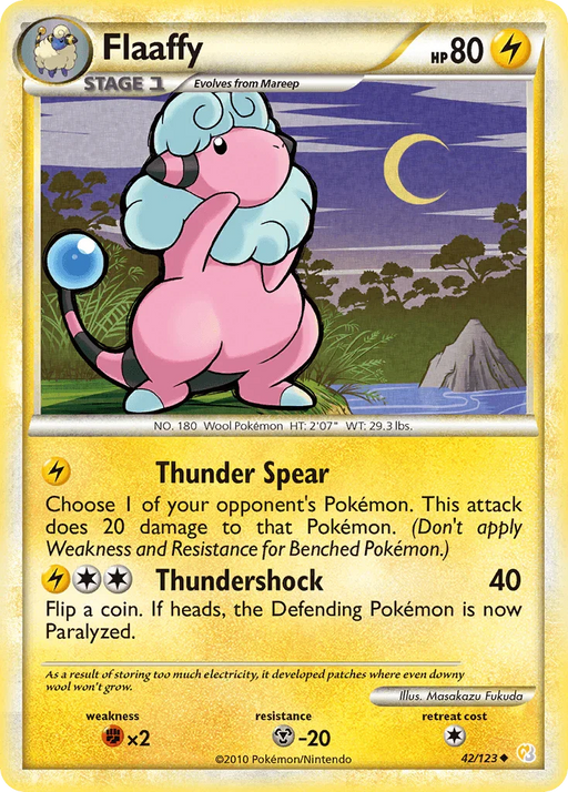 Flaaffy (42/123) [HeartGold & SoulSilver: Base Set] - for just $0.45! 