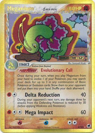Meganium (4/101) (Delta Species) (Stamped) [EX: Dragon Frontiers] - for just $40! 