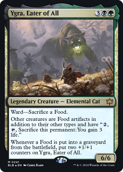 Ygra, Eater of All (PRE-241) - Bloomburrow Promos Foil - for just $4.23! 