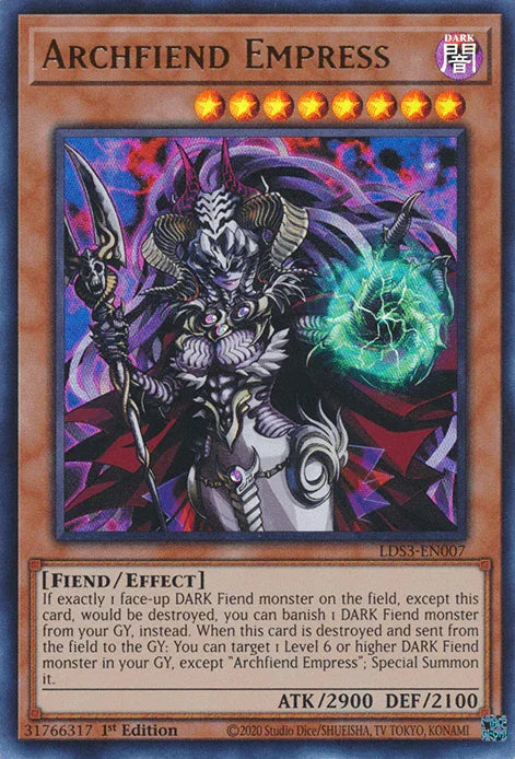 Archfiend Empress [LDS3-EN007] Ultra Rare - for just $0.10! 