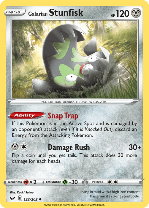 Galarian Stunfisk (132/202) [Sword & Shield: Base Set] - for just $0.10! 