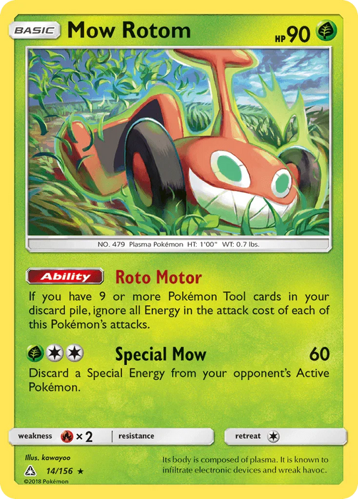 Mow Rotom (14/156) [Sun & Moon: Ultra Prism] - for just $0.25! 
