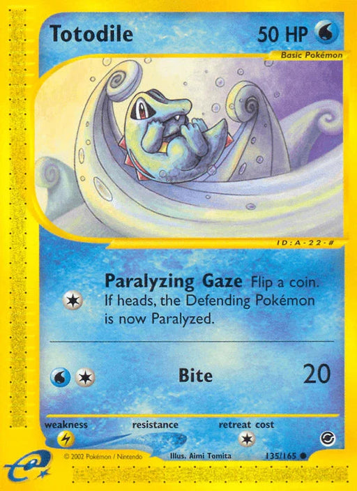 Totodile (135/165) [Expedition: Base Set] - for just $8.50! 