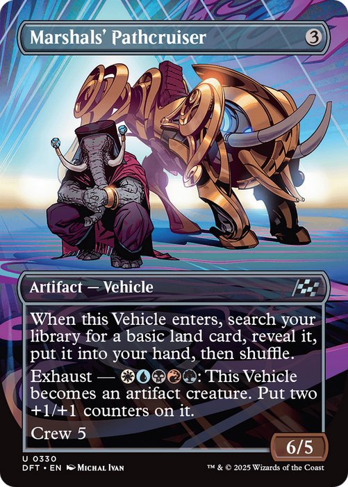 Marshals' Pathcruiser (DFT-330) - Aetherdrift (Borderless) Foil - for just $0.05! 