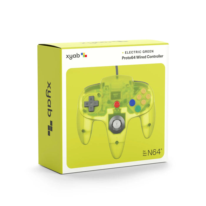 PROTO64 Wired Controller for Nintendo 64 (N64) [Electric Green] – Nintendo 64 Accessory (N64) - for just $19.99! 