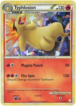 Typhlosion (32/123) (Cracked Ice Holo) [HeartGold & SoulSilver: Base Set] - for just $7.80! 