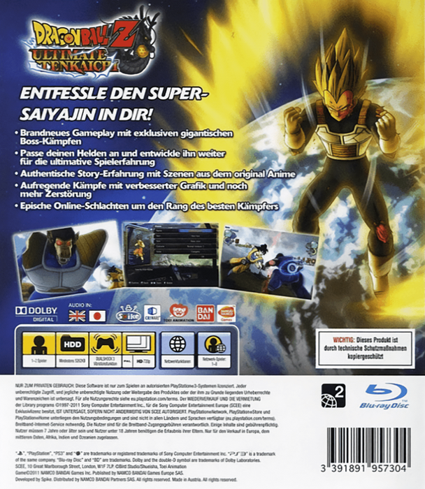 Dragon Ball Z: Ultimate Tenkaichi – PlayStation 3 (PS3) - for just $18.99! 