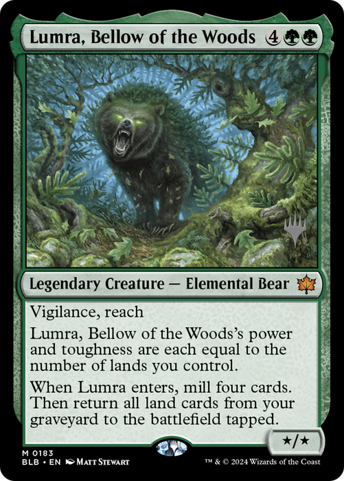 Lumra, Bellow of the Woods (PPBLB-183) - Bloomburrow Promos - for just $7.11! 