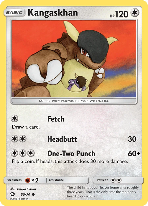 Kangaskhan (55/70) [Sun & Moon: Dragon Majesty] - for just $0.15! 