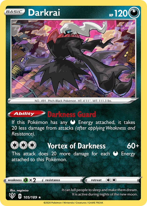 Darkrai (105/189) [Sword & Shield: Darkness Ablaze] - for just $0.25! 