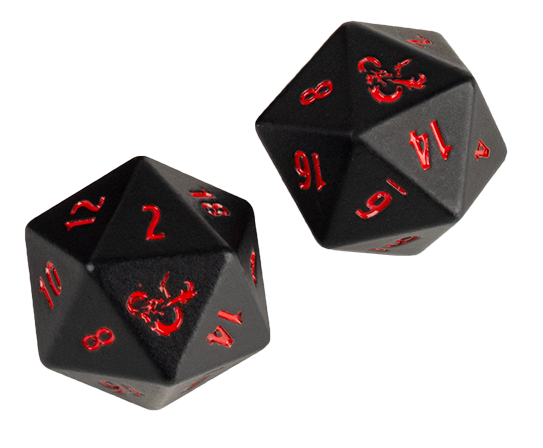 Ultra PRO: Heavy Metal Dice - D20 (Dungeons & Dragons) - for just $0! 
