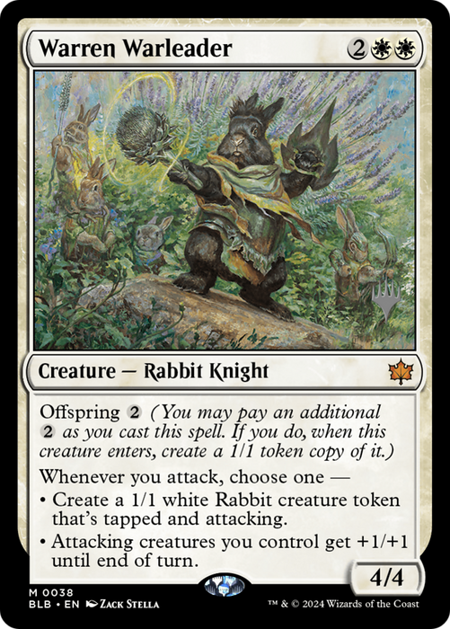 Warren Warleader (PPBLB-038) - Bloomburrow Promos - for just $0.89! 