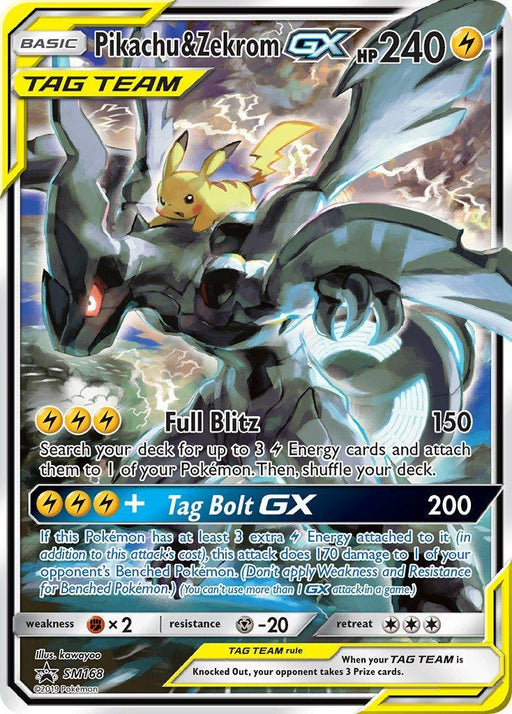 Pikachu & Zekrom GX (SM168) [Sun & Moon: Black Star Promos] - for just $93! 
