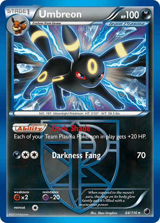 Umbreon (64/116) [Black & White: Plasma Freeze] - for just $40! 