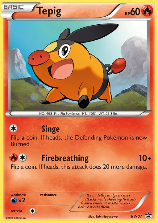 Tepig (BW07) [Black & White: Black Star Promos] - for just $0.75! 