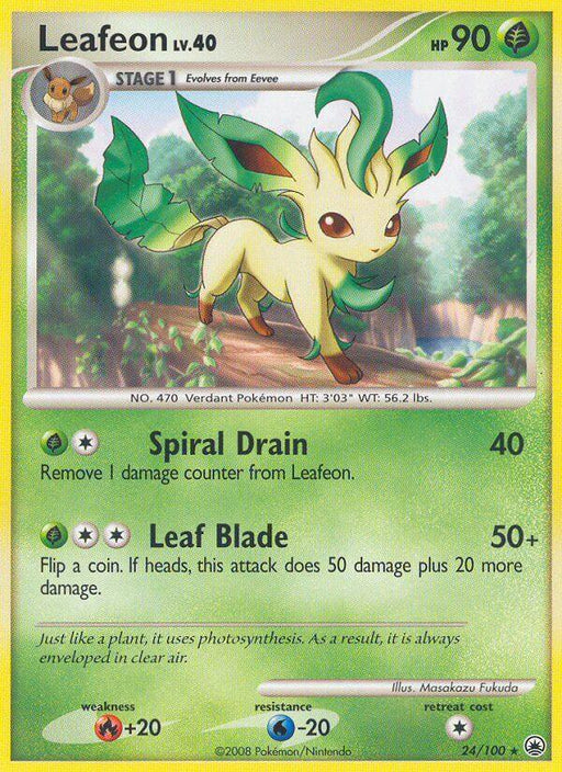 Leafeon (24/100) (Theme Deck Exclusive) [Diamond & Pearl: Majestic Dawn] - for just $10.55! 