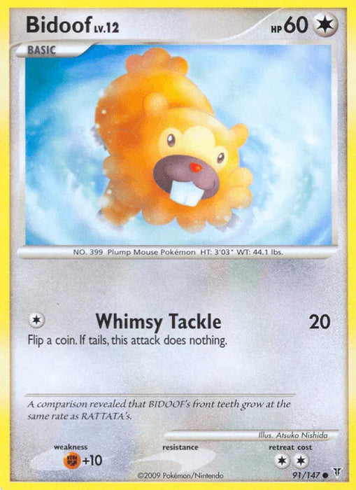 Bidoof (91/147) [Platinum: Supreme Victors] - for just $0.20! 
