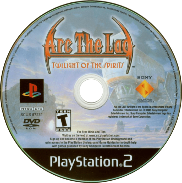 Arc the Lad: Twilight of the Spirits – PlayStation 2 (PS2) - for just $7.99! 